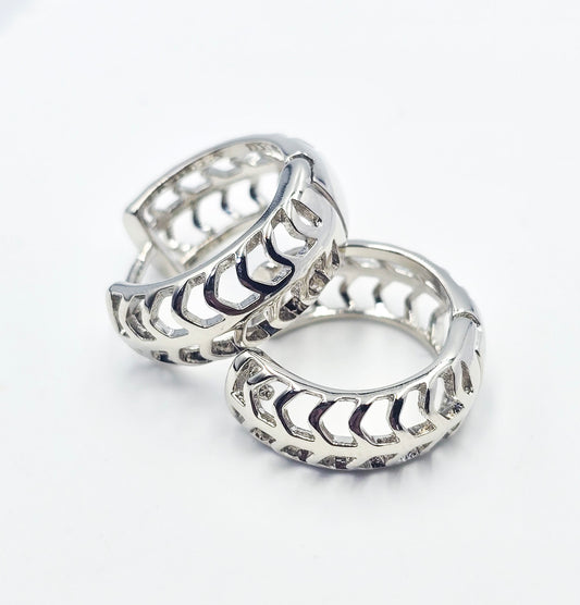 Arete Candonga Plateado ACP2