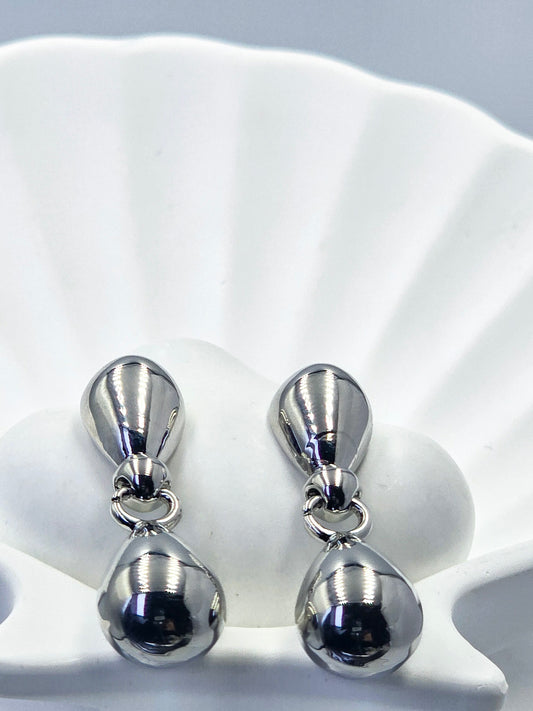 Arete Largo Plateado AlP1