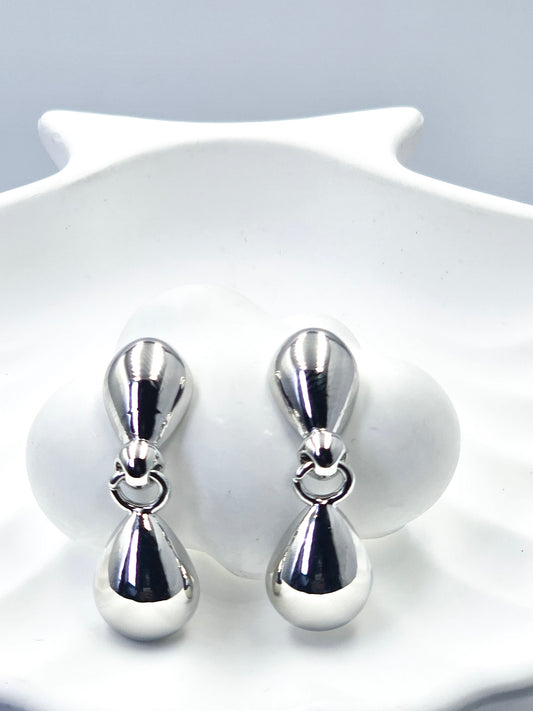 Arete Largo Plateado AlP1