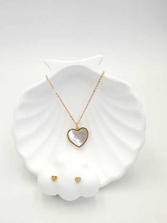 Collar Dorado con Aretes CDA4