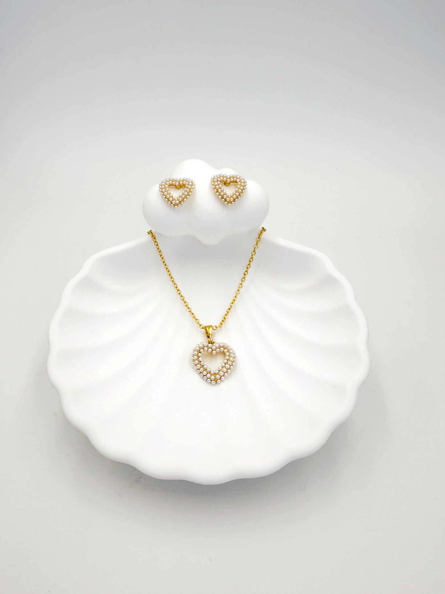 Collar Dorado con Aretes CDA7