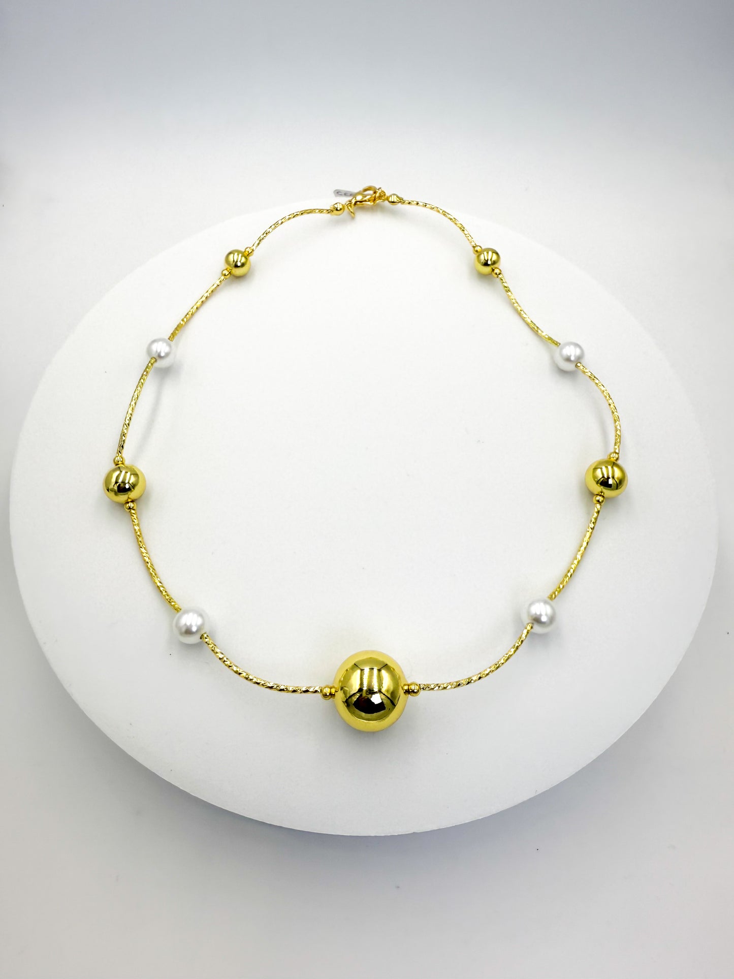 Collar Dorado sin Aretes CDS3