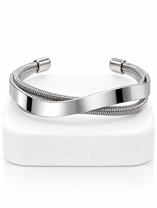 Pulsera Brazalete Plateado PBP2