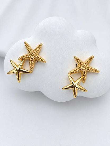 Collar Dorado Con Aretes 10