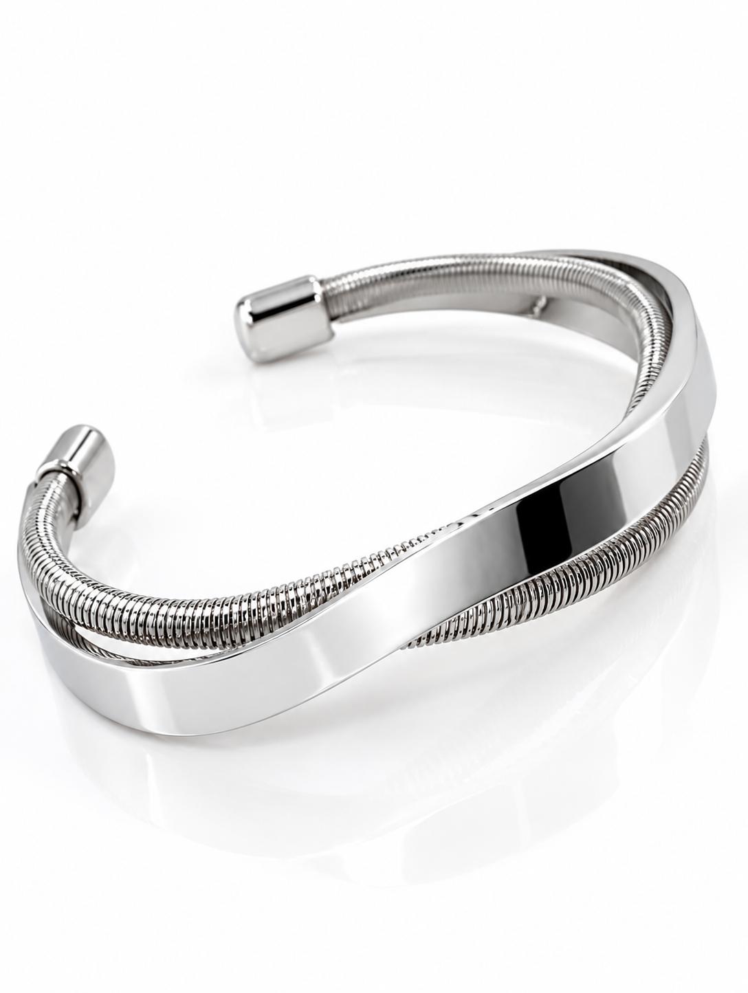 Pulsera Brazalete Plateado PBP2