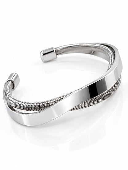 Pulsera Brazalete Plateado PBP2