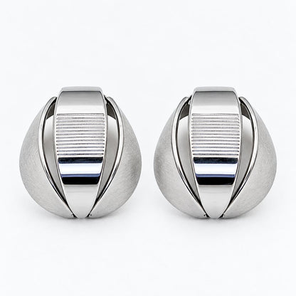 Collar Plateado Con Aretes CPA1