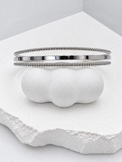 Pulsera Brazalete Plateado PBP4