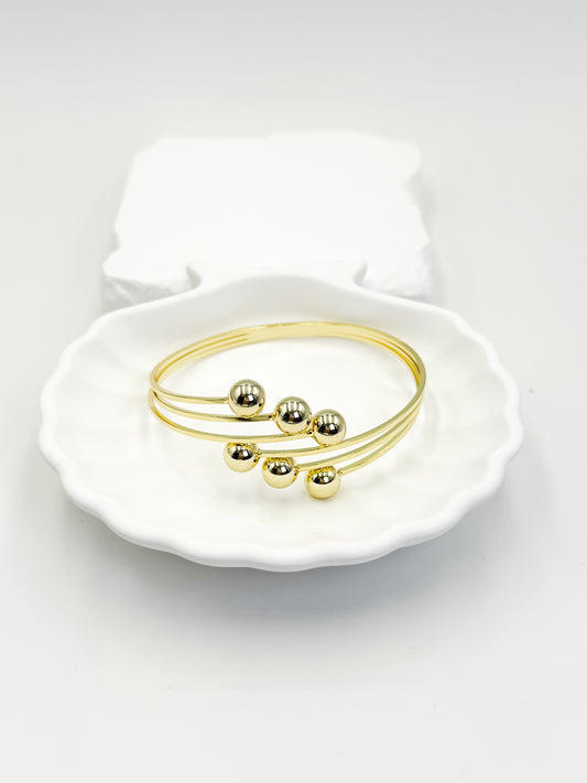 Pulsera Brazalete Dorado  PAD4